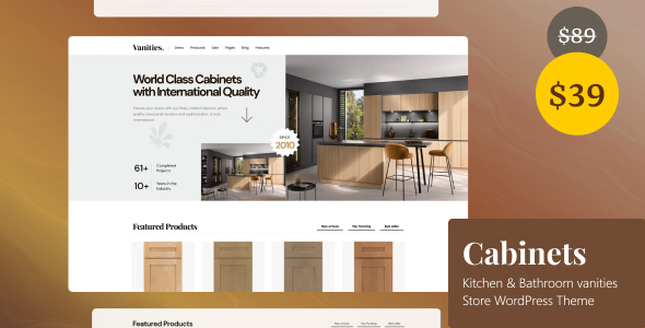 Cabinets Preview Wordpress Theme - Rating, Reviews, Preview, Demo & Download