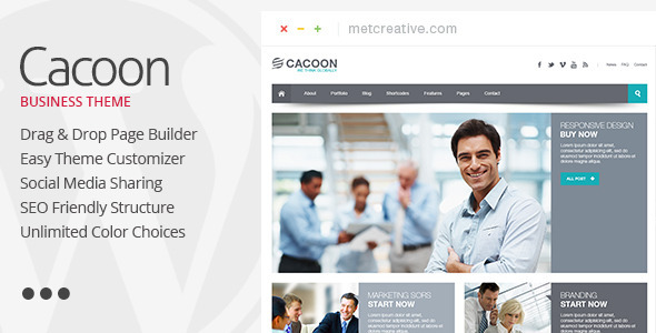 Cacoon Preview Wordpress Theme - Rating, Reviews, Preview, Demo & Download