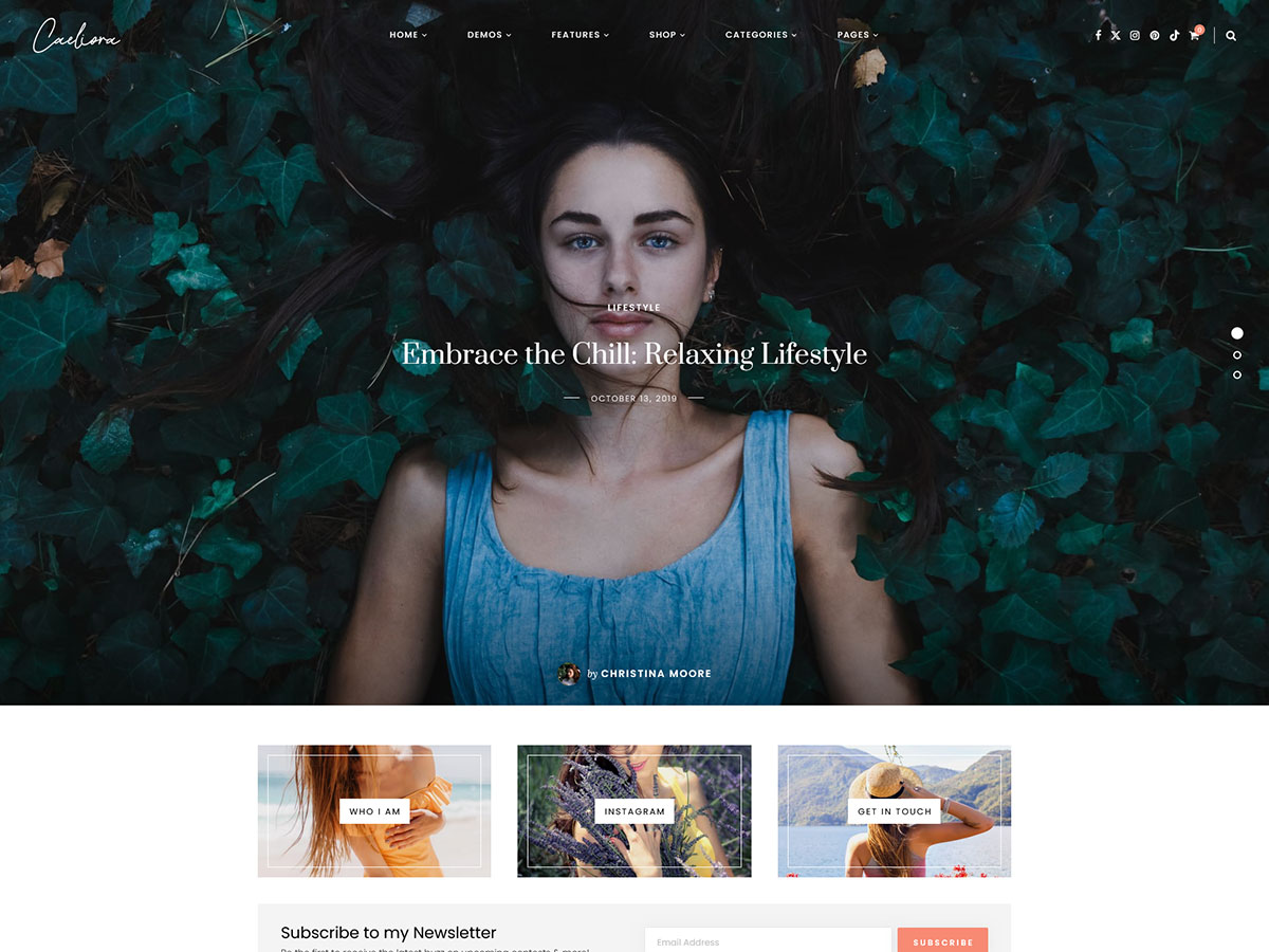 Caeliora Preview Wordpress Theme - Rating, Reviews, Preview, Demo & Download