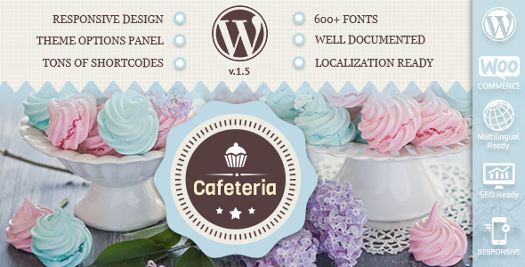 Cafeteria Responsive Preview Wordpress Theme - Rating, Reviews, Preview, Demo & Download