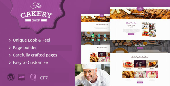 Cakeryshop Preview Wordpress Theme - Rating, Reviews, Preview, Demo & Download