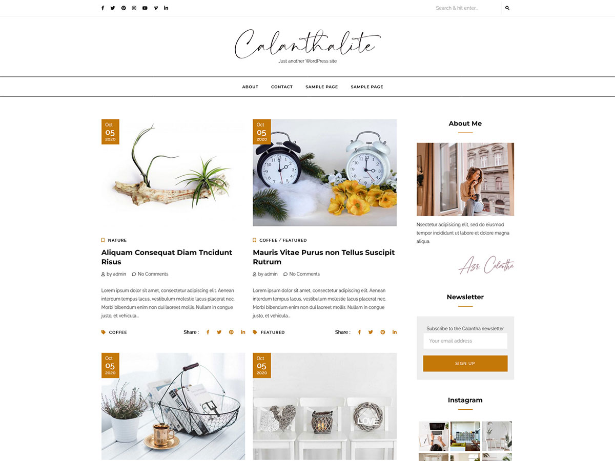 Calanthalite Preview Wordpress Theme - Rating, Reviews, Preview, Demo & Download