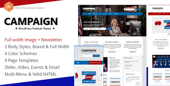 Campaign Preview Wordpress Theme - Rating, Reviews, Preview, Demo & Download