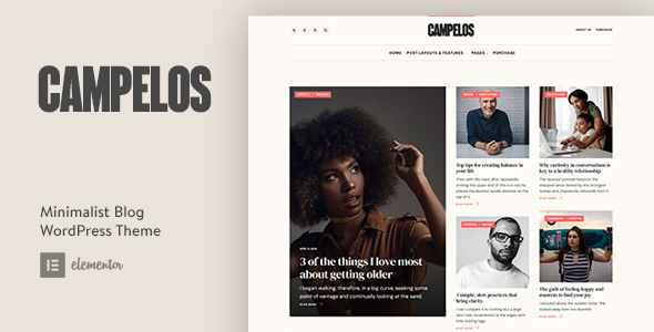 Campelos Preview Wordpress Theme - Rating, Reviews, Preview, Demo & Download