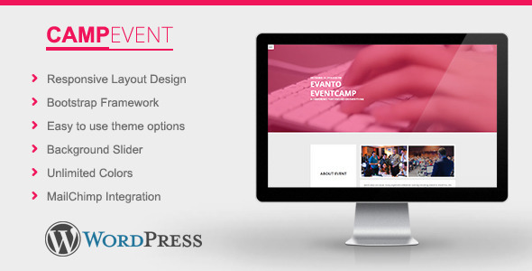 CampEvent Preview Wordpress Theme - Rating, Reviews, Preview, Demo & Download