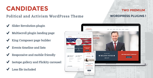 Candidates Preview Wordpress Theme - Rating, Reviews, Preview, Demo & Download