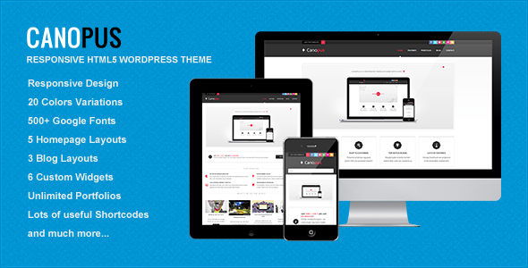 Canopus Preview Wordpress Theme - Rating, Reviews, Preview, Demo & Download