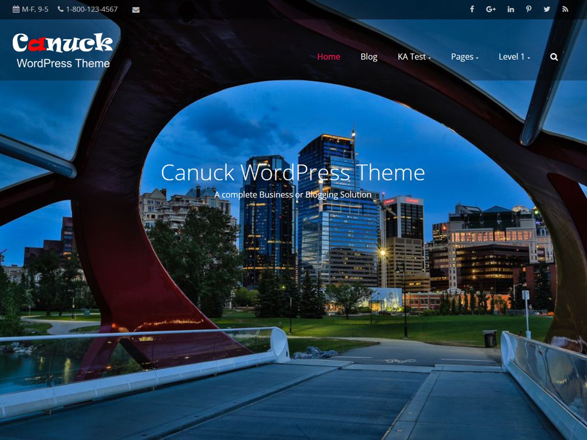 Canuck Preview Wordpress Theme - Rating, Reviews, Preview, Demo & Download