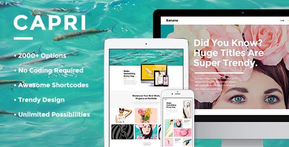 Capri Preview Wordpress Theme - Rating, Reviews, Preview, Demo & Download
