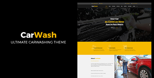 Car Wash Preview Wordpress Theme - Rating, Reviews, Preview, Demo & Download