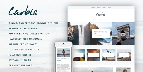 Carbis Preview Wordpress Theme - Rating, Reviews, Preview, Demo & Download