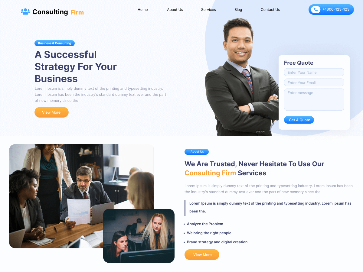 Career Consultant Preview Wordpress Theme - Rating, Reviews, Preview, Demo & Download