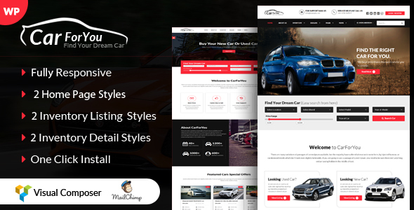 CarForYou Preview Wordpress Theme - Rating, Reviews, Preview, Demo & Download