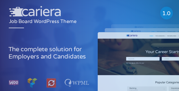 Cariera Preview Wordpress Theme - Rating, Reviews, Preview, Demo & Download