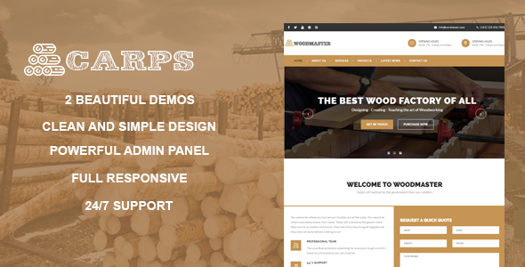 Carps Preview Wordpress Theme - Rating, Reviews, Preview, Demo & Download