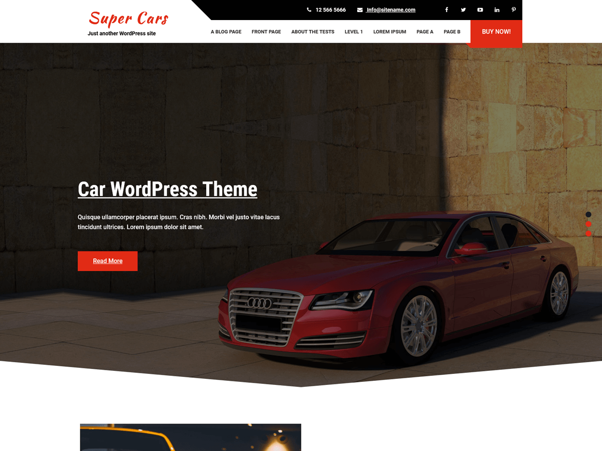 Cars Lite Preview Wordpress Theme - Rating, Reviews, Preview, Demo & Download