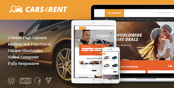 Cars4Rent Preview Wordpress Theme - Rating, Reviews, Preview, Demo & Download