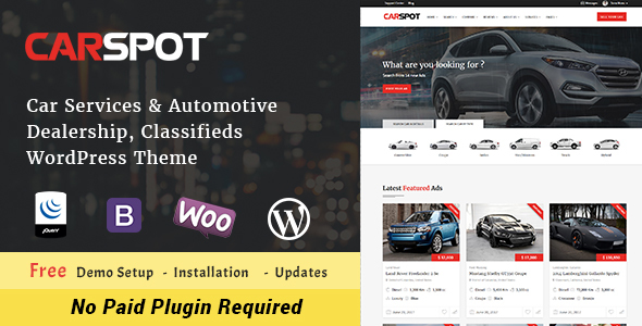 CarSpot Classified Preview Wordpress Theme - Rating, Reviews, Preview, Demo & Download