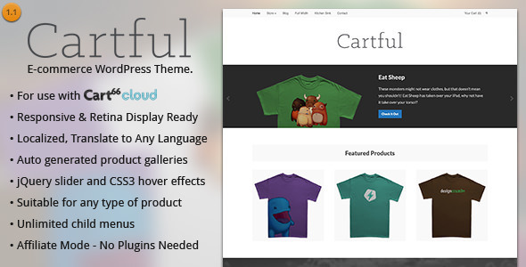 Cartful Preview Wordpress Theme - Rating, Reviews, Preview, Demo & Download