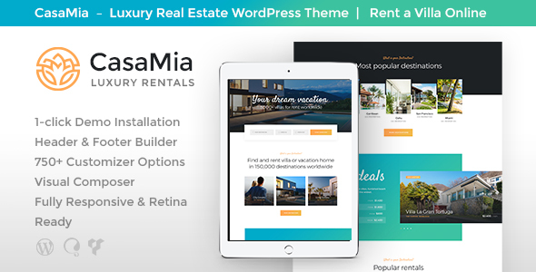 CasaMia Preview Wordpress Theme - Rating, Reviews, Preview, Demo & Download