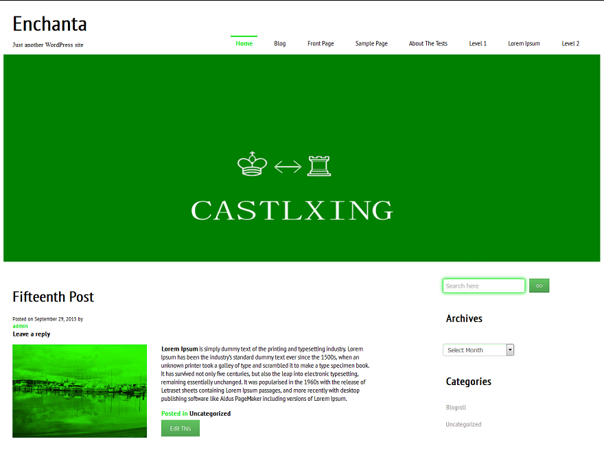 Castlxing Preview Wordpress Theme - Rating, Reviews, Preview, Demo & Download