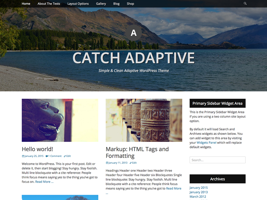 Catch Adaptive Preview Wordpress Theme - Rating, Reviews, Preview, Demo & Download
