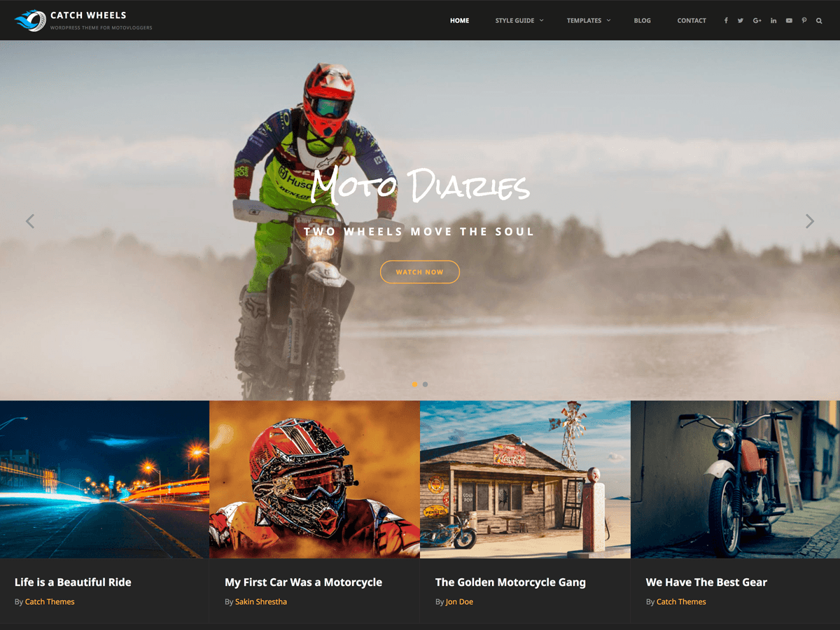Catch Wheels Preview Wordpress Theme - Rating, Reviews, Preview, Demo & Download