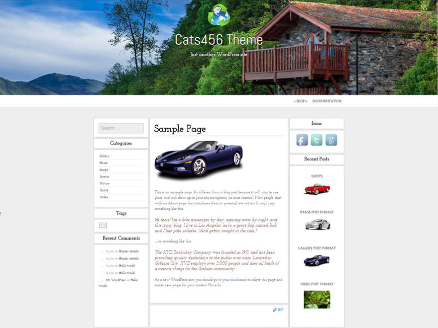 Cats456 Preview Wordpress Theme - Rating, Reviews, Preview, Demo & Download