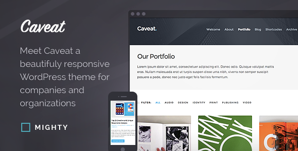 Caveat WordPress Preview Wordpress Theme - Rating, Reviews, Preview, Demo & Download
