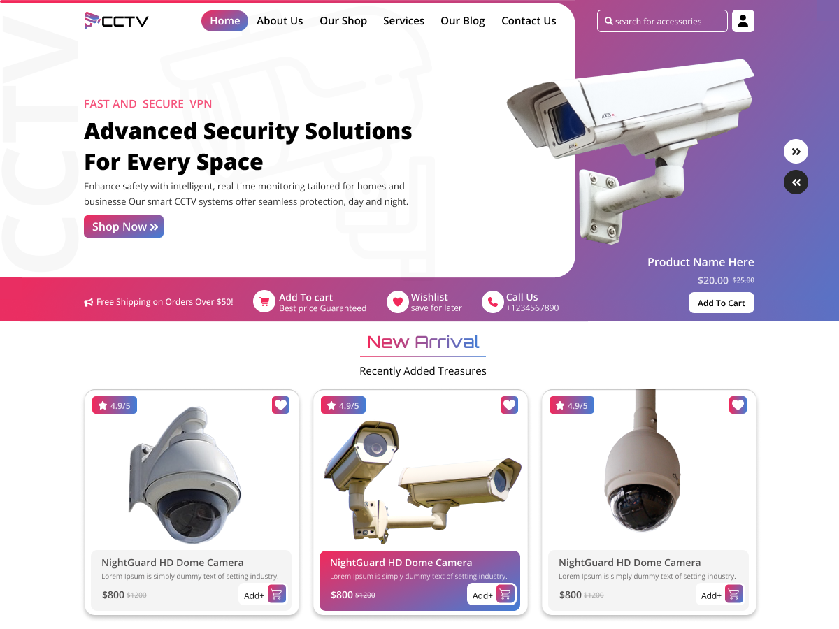 CCTV Services Preview Wordpress Theme - Rating, Reviews, Preview, Demo & Download