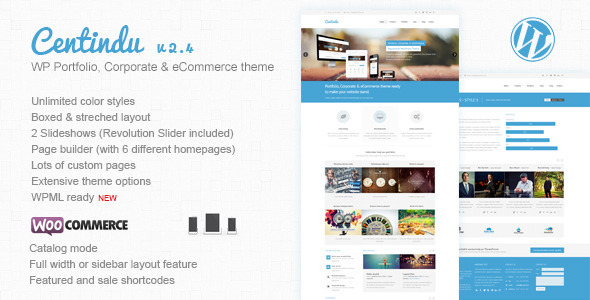 Centindu Portfolio Preview Wordpress Theme - Rating, Reviews, Preview, Demo & Download