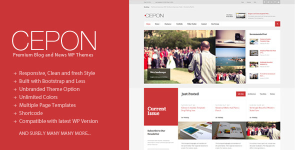 Cepon Preview Wordpress Theme - Rating, Reviews, Preview, Demo & Download