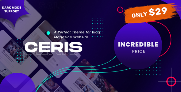 Ceris Preview Wordpress Theme - Rating, Reviews, Preview, Demo & Download