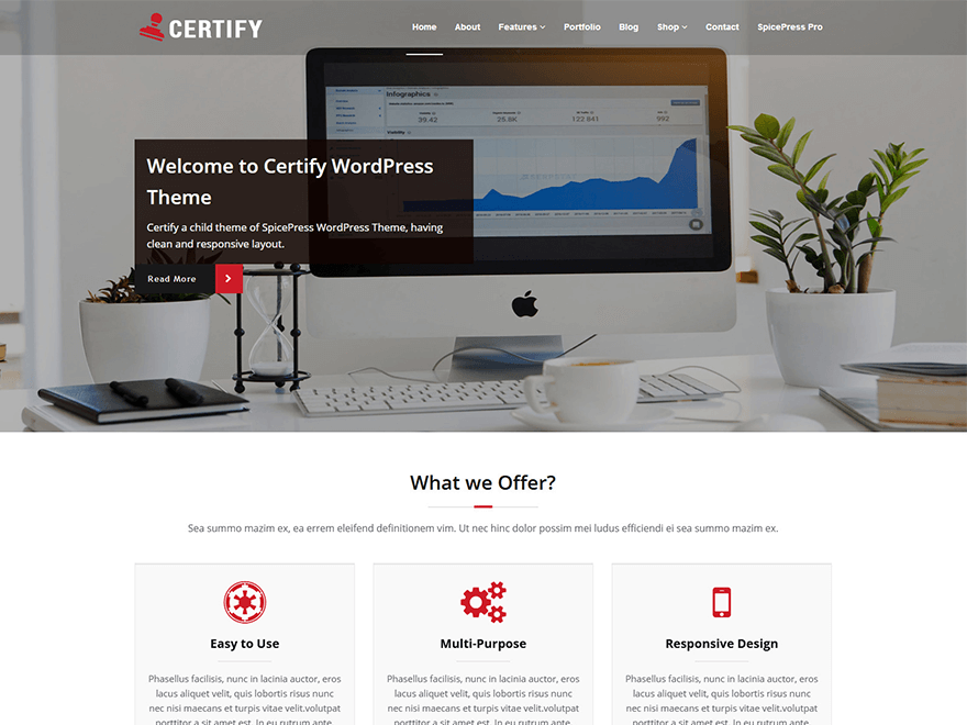 Certify Preview Wordpress Theme - Rating, Reviews, Preview, Demo & Download