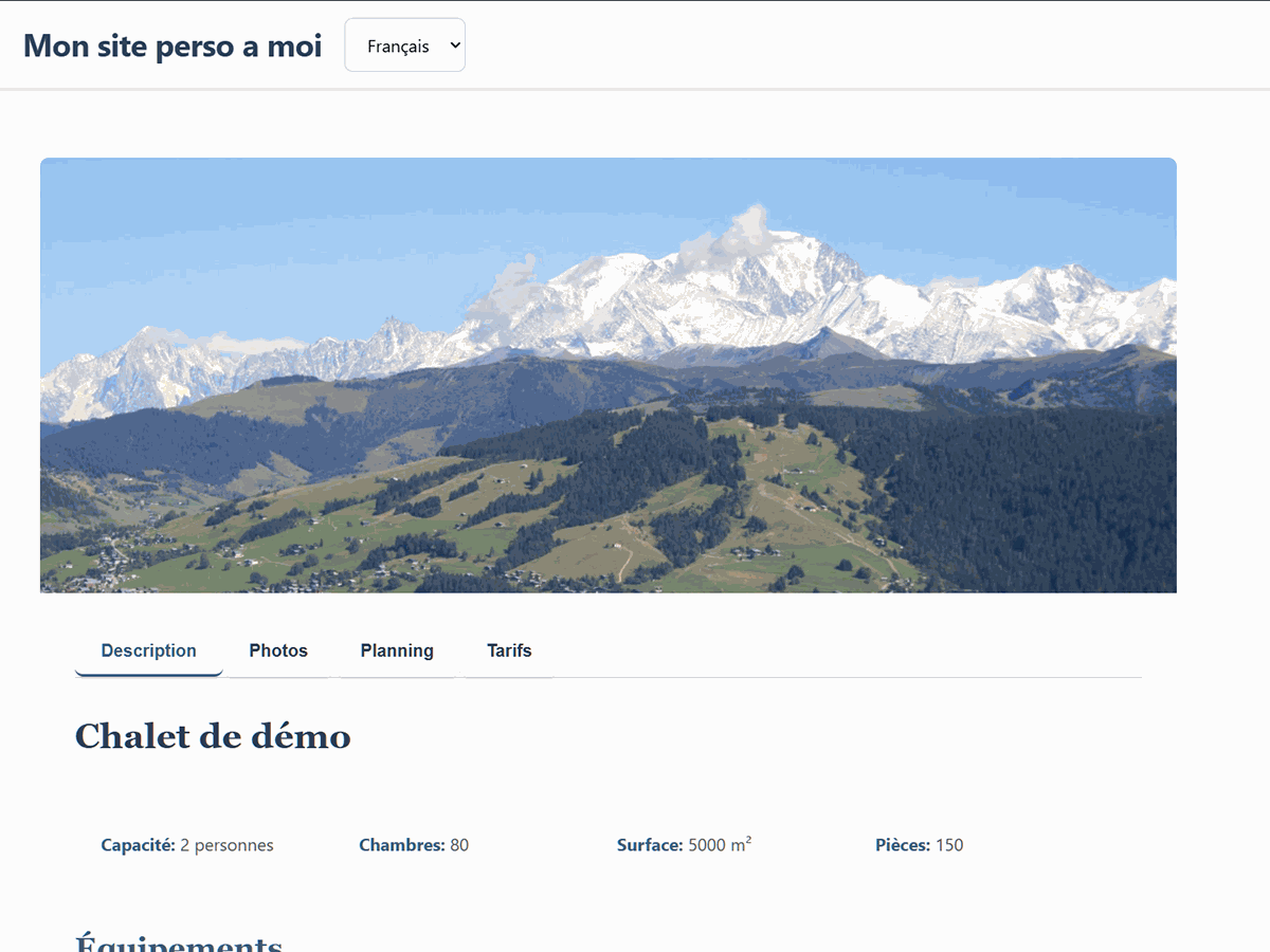 Chalet Montagne Preview Wordpress Theme - Rating, Reviews, Preview, Demo & Download