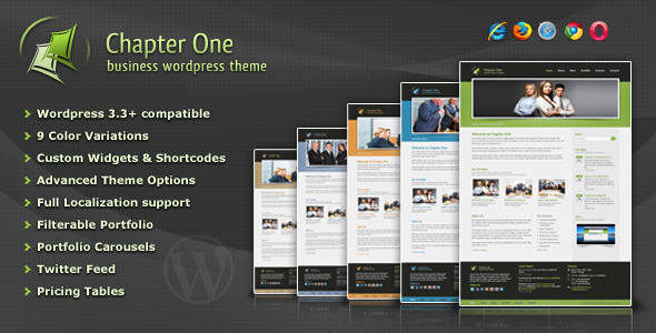 Chapter One Preview Wordpress Theme - Rating, Reviews, Preview, Demo & Download
