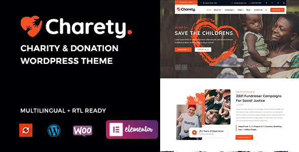 Charety Preview Wordpress Theme - Rating, Reviews, Preview, Demo & Download