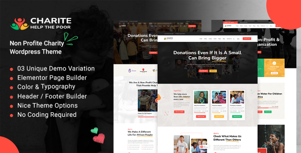 Charite Preview Wordpress Theme - Rating, Reviews, Preview, Demo & Download