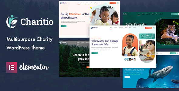 Charitio Preview Wordpress Theme - Rating, Reviews, Preview, Demo & Download