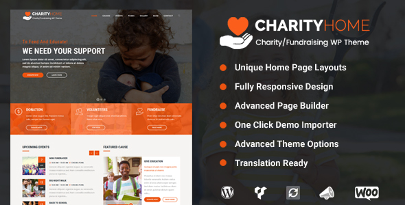 Charity Home Preview Wordpress Theme - Rating, Reviews, Preview, Demo & Download