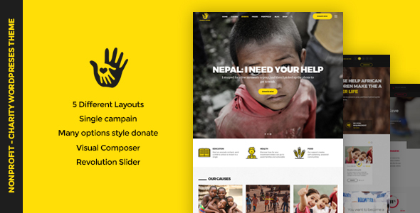CharityHeart Preview Wordpress Theme - Rating, Reviews, Preview, Demo & Download