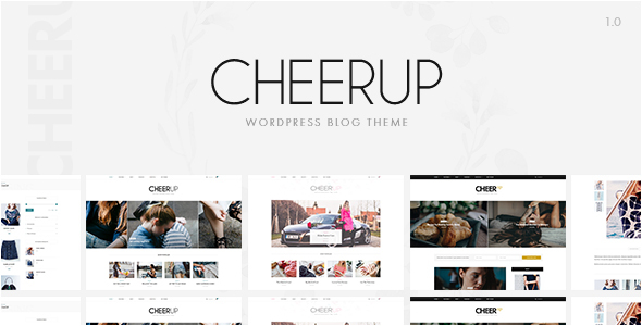 CheerUp Blog Preview Wordpress Theme - Rating, Reviews, Preview, Demo & Download