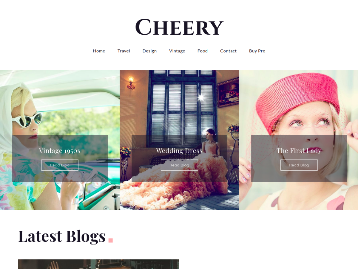 Cheery Preview Wordpress Theme - Rating, Reviews, Preview, Demo & Download
