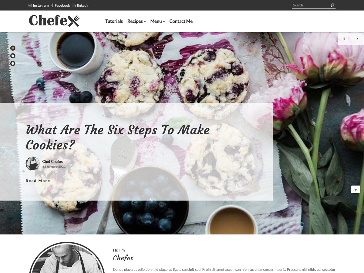 Chefex Preview Wordpress Theme - Rating, Reviews, Preview, Demo & Download