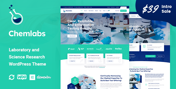 Chemlabs Preview Wordpress Theme - Rating, Reviews, Preview, Demo & Download