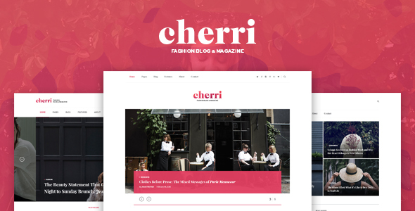 Cherri Preview Wordpress Theme - Rating, Reviews, Preview, Demo & Download