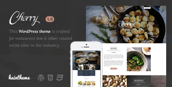 Cherry Preview Wordpress Theme - Rating, Reviews, Preview, Demo & Download