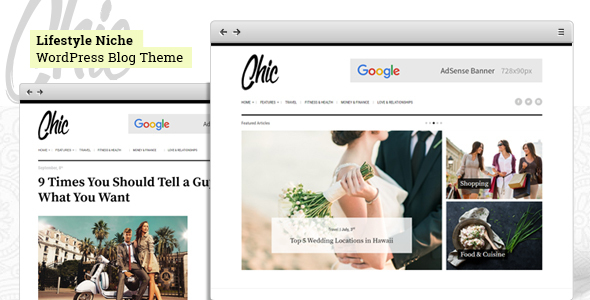 Chic Preview Wordpress Theme - Rating, Reviews, Preview, Demo & Download