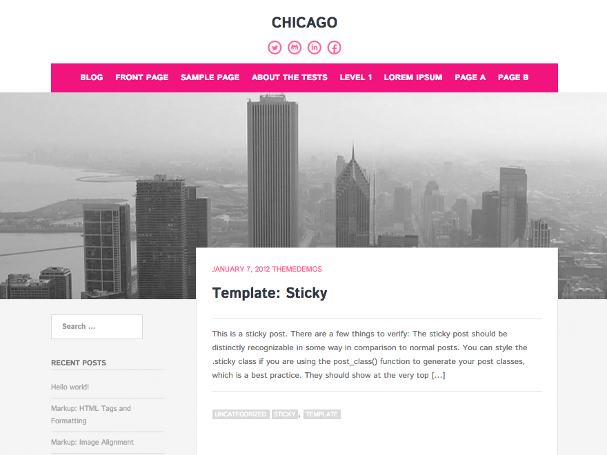 Chicago Preview Wordpress Theme - Rating, Reviews, Preview, Demo & Download