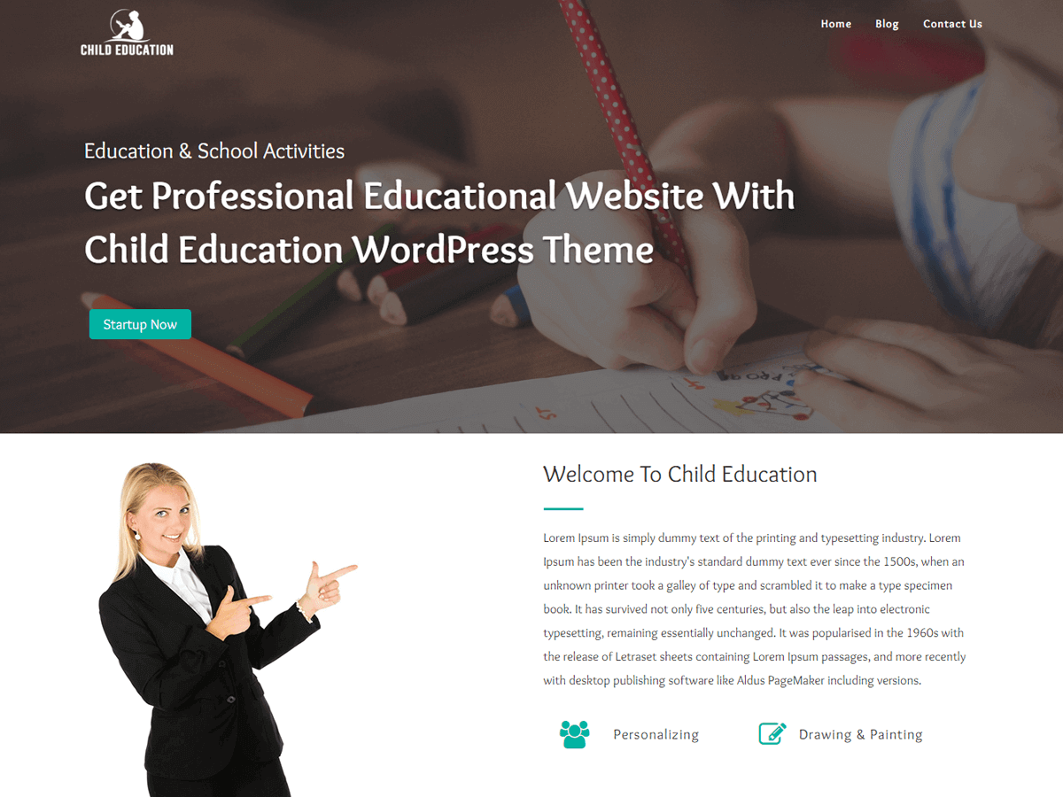 Child Education Preview Wordpress Theme - Rating, Reviews, Preview, Demo & Download